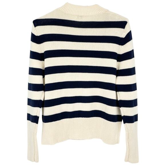 KULE The Tatum Striped Cotton Sweater S - Picture 3 of 11